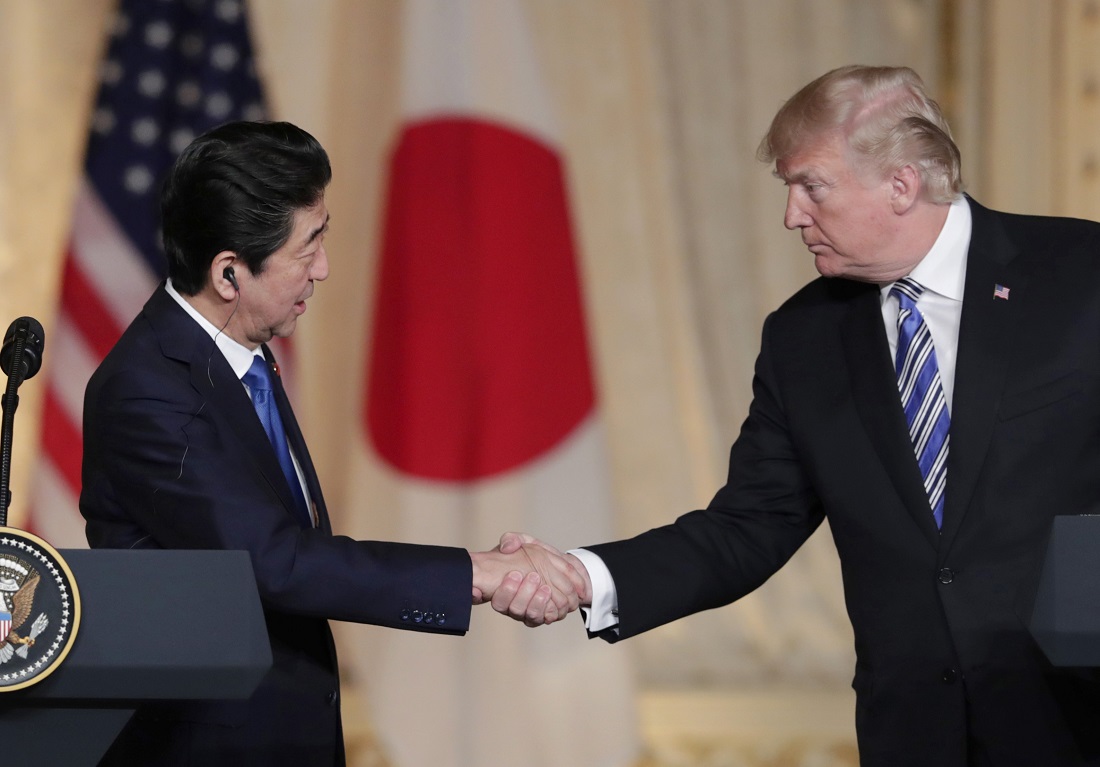 Donald Trump,Shinzo Abe